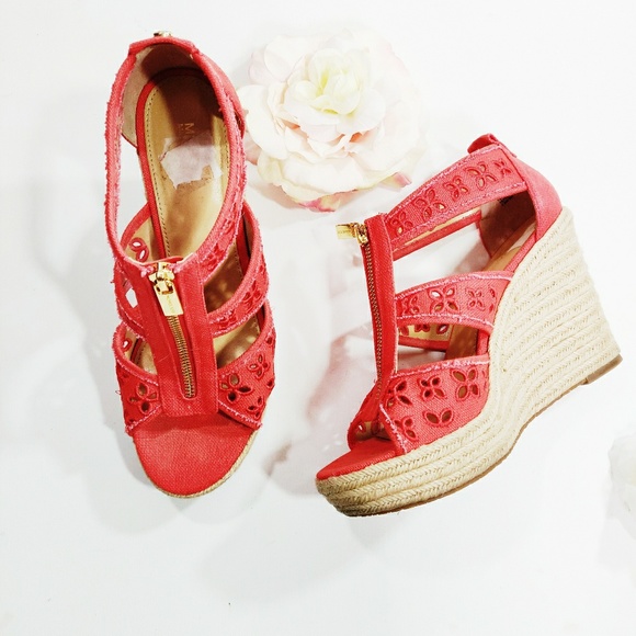 MICHAEL Michael Kors Shoes - MICHAEL Michael Kors Damita Floral Wedge Sandals